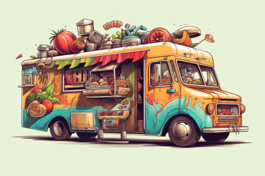 Food truck na terenie prywatnym galerii: zgoda